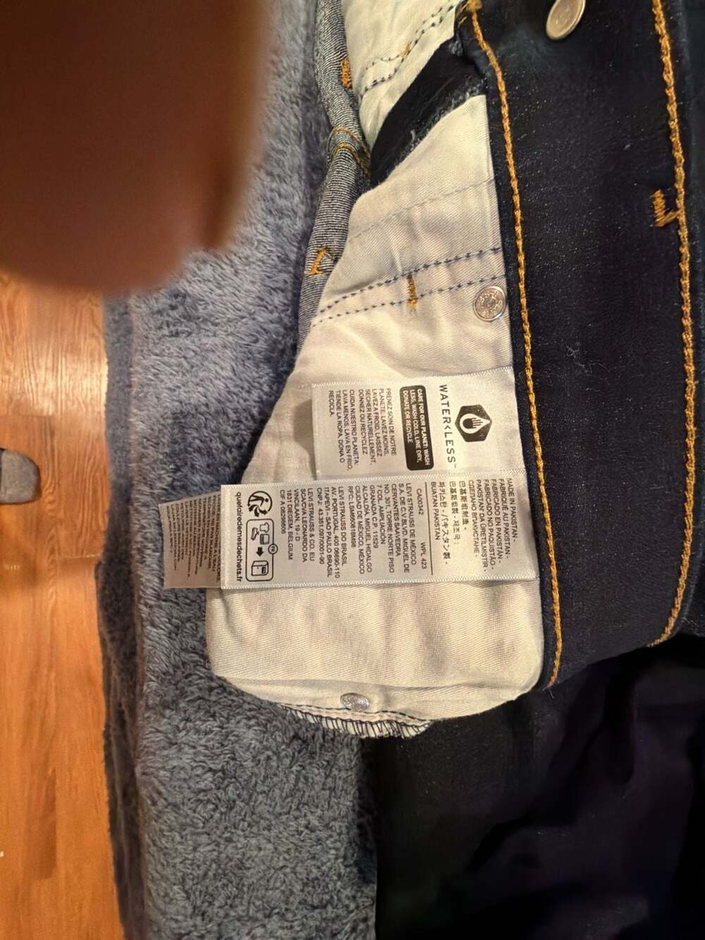 Levi's Water Less Dark Denim Jeans
